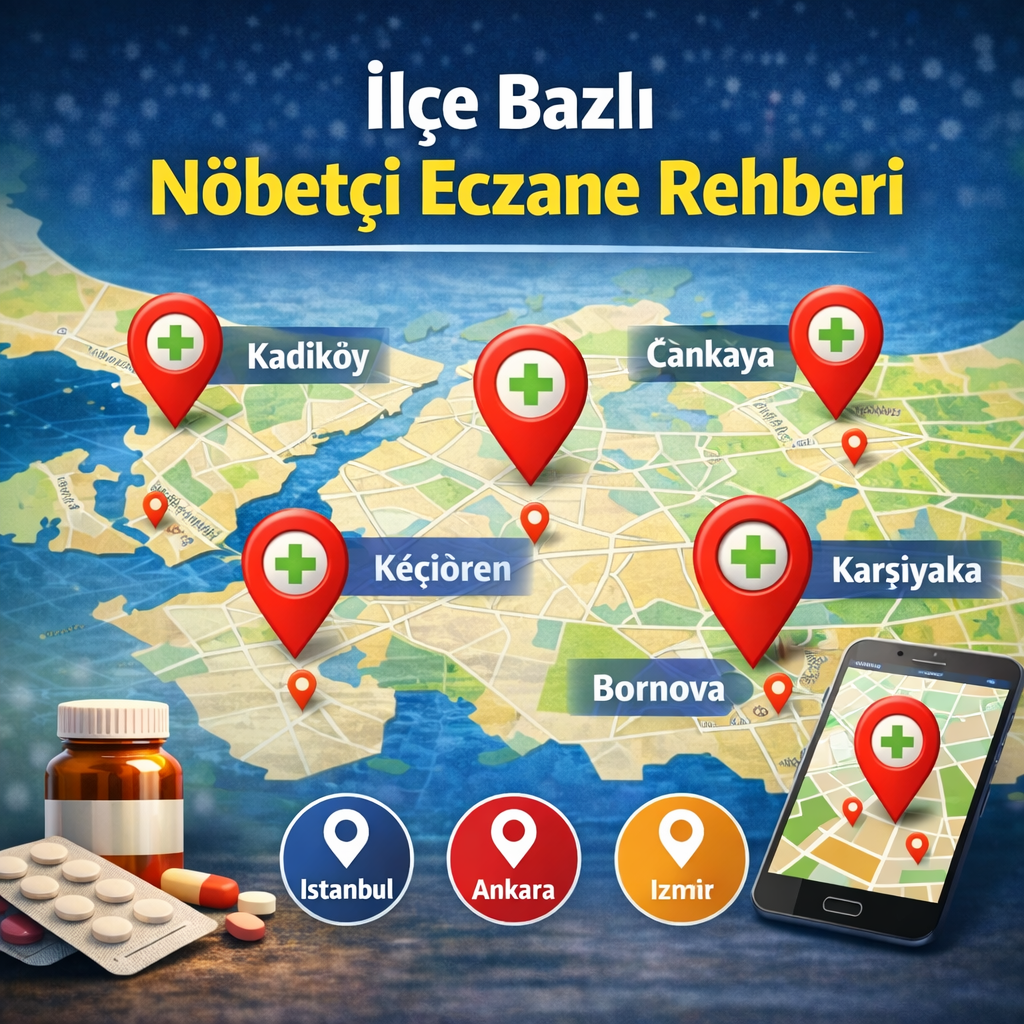 İlçe Bazlı Nöbetçi Eczane Rehberi | En Yakın Eczane Nasıl Bulunur?